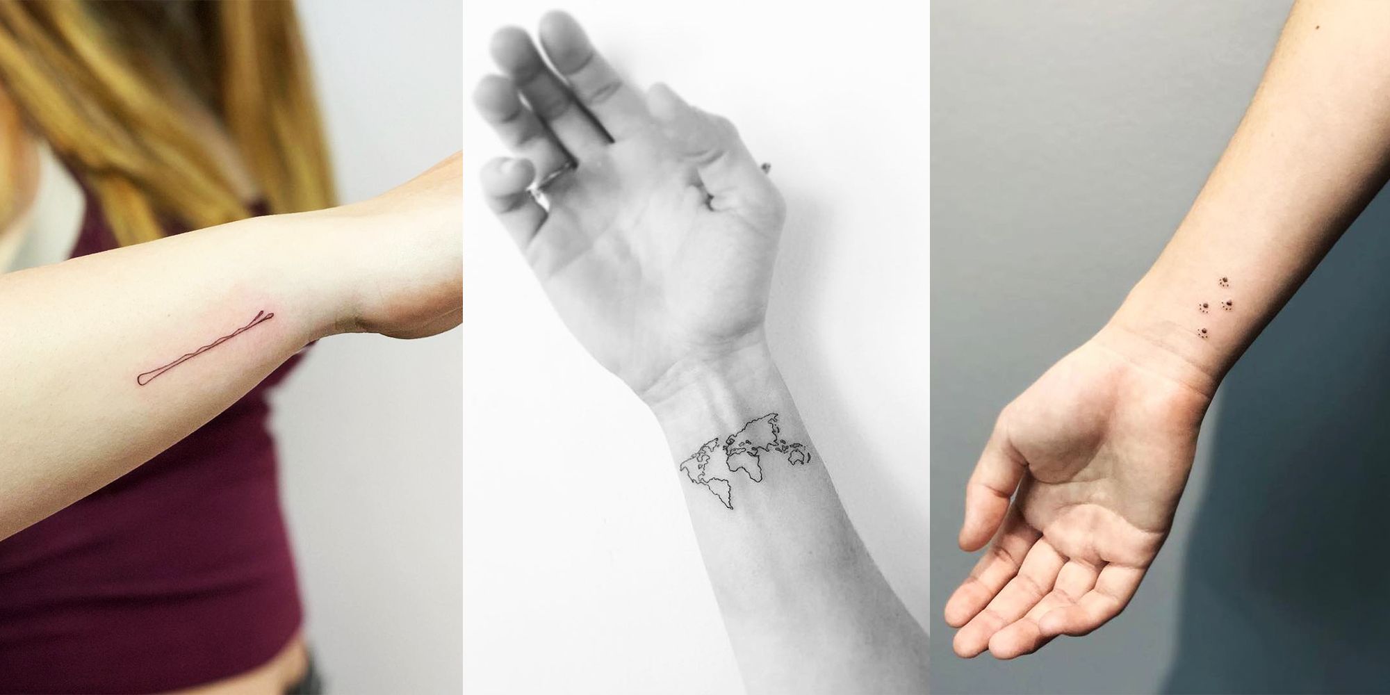 Small wrist and hand tattoos